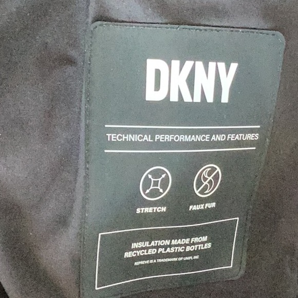 DKNY hooded winter puffer jacket in like new condition - Picture 5 of 5